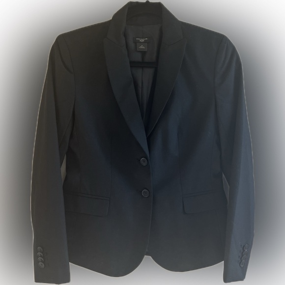 Ann Taylor Black Blazer Size 2P - Picture 3 of 8